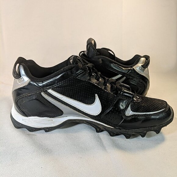 Nike Land Shark Legacy Football Cleats Mens US 8 Black White 396231-011 - Picture 10 of 12